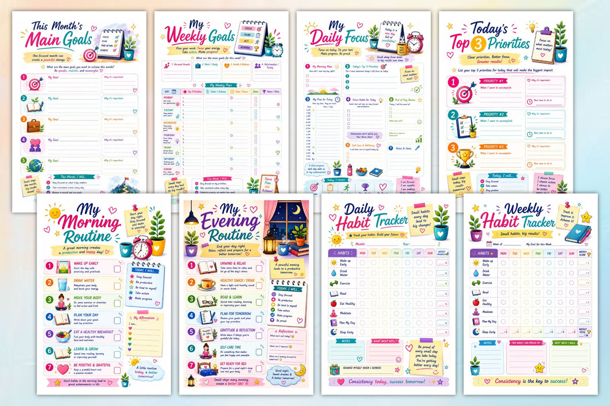 Daily Focus Personal Growth Workbook