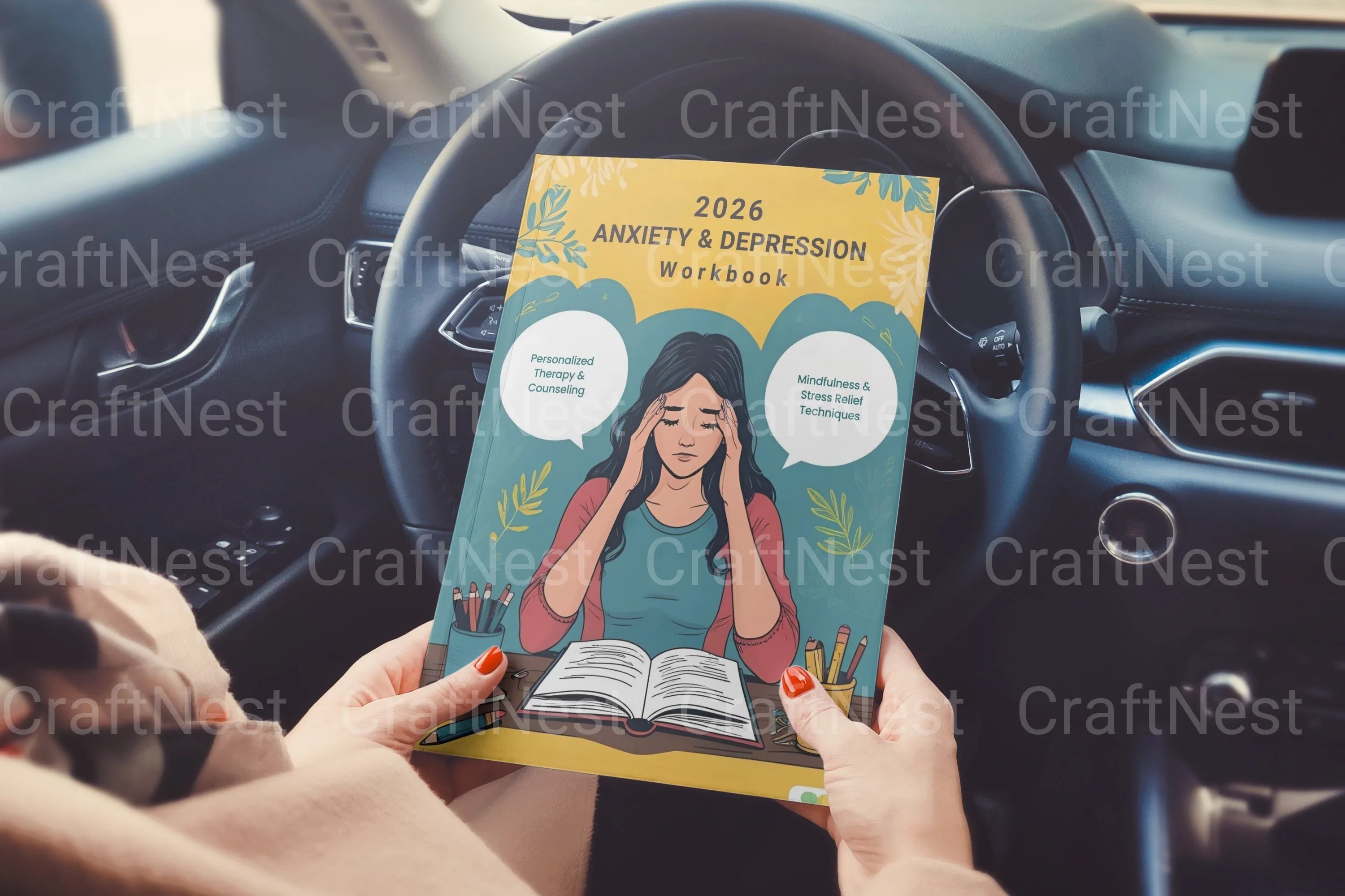 Anxiety and Depression Workbook - CraftNest - Digital Crafting and Art