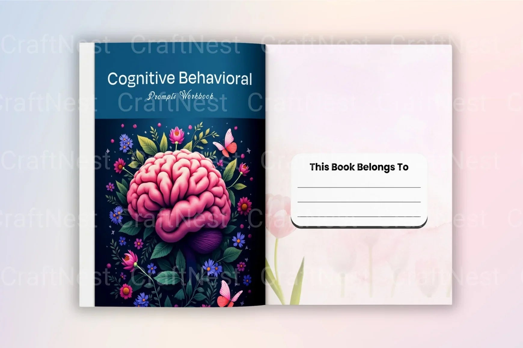 Cognitive Behavioral Prompts Workbook for Personal Growth - CraftNest - Digital Crafting and Art