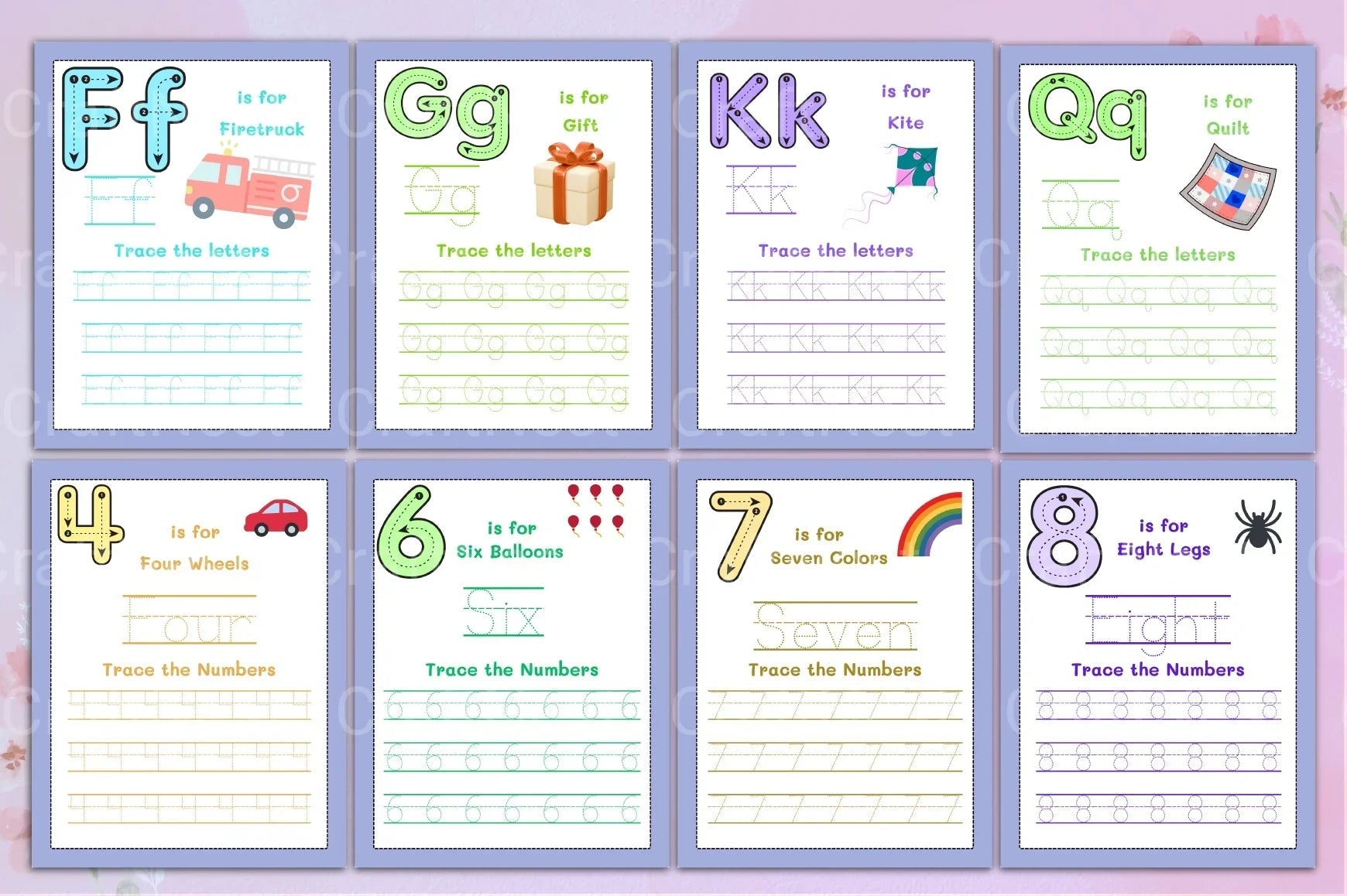 ABC Letter and Number Tracing Workbook - CraftNest - Digital Crafting and Art