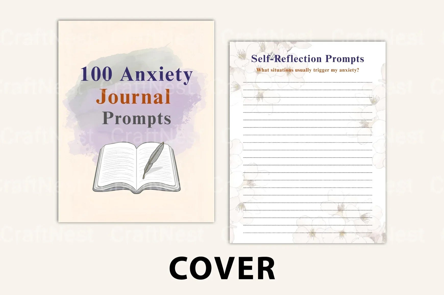 Anxiety Prompts for Stress Relief - CraftNest - Digital Crafting and Art