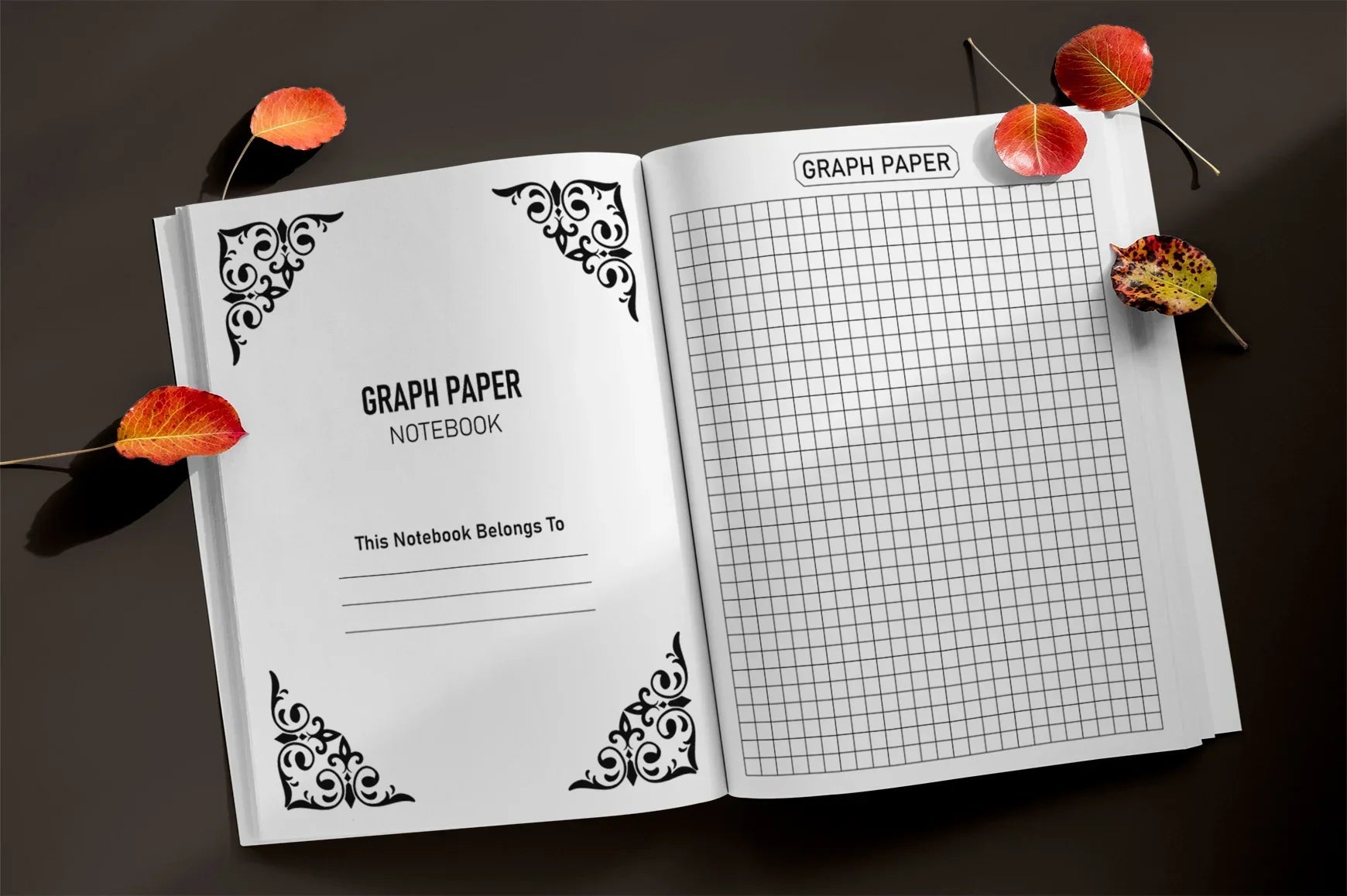 Graph Notebook Planner - CraftNest - Digital Crafting and Art