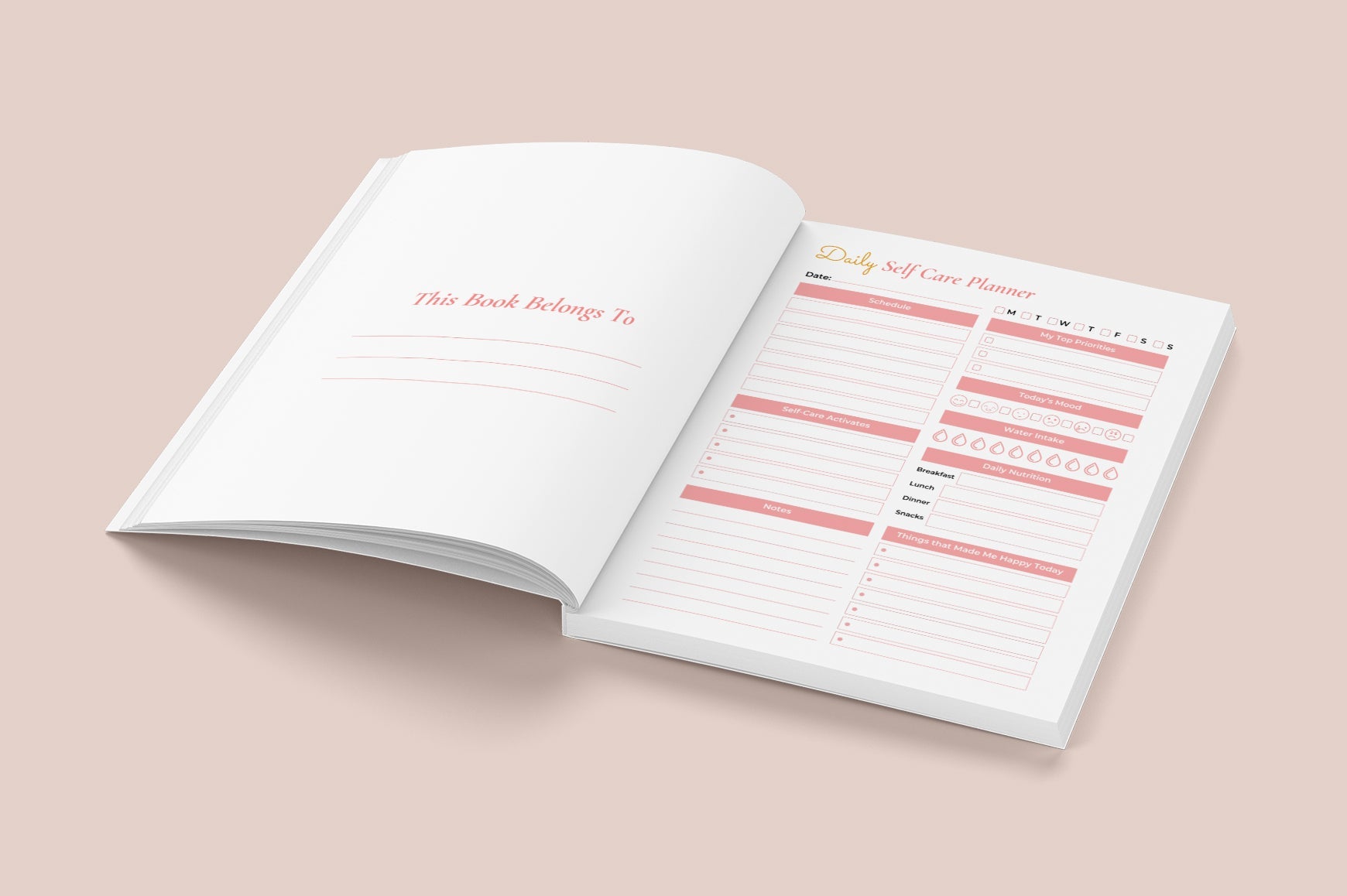 Everyday Self-Care Routine Planner