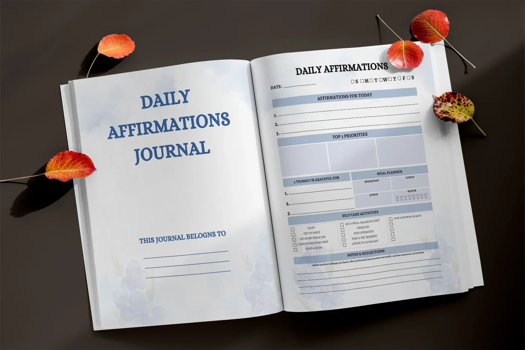Daily Affirmations Planner  Bundle - CraftNest - Digital Crafting and Art