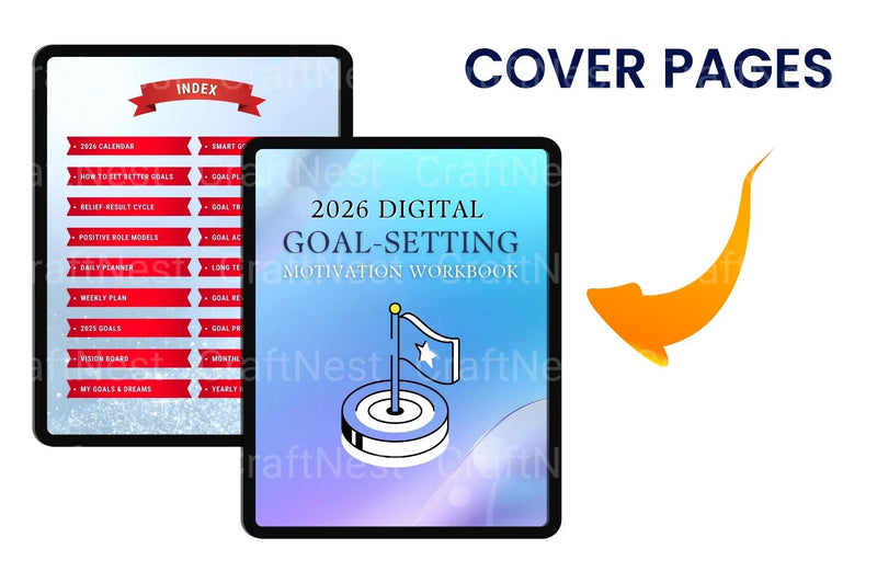 Goal Setting Motivation Workbook - CraftNest - Digital Crafting and Art