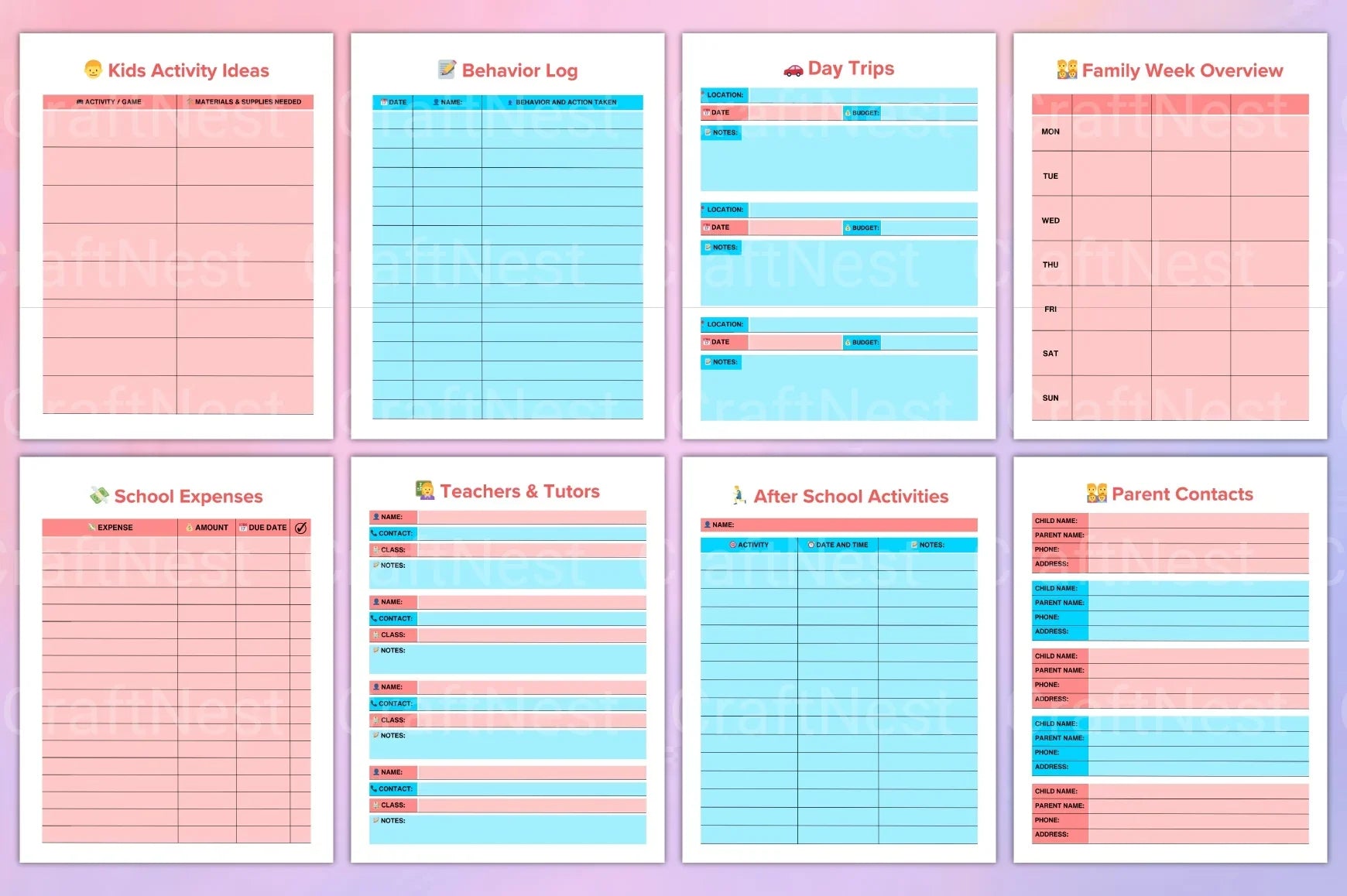 Ultimate Mom Planner - CraftNest - Digital Crafting and Art