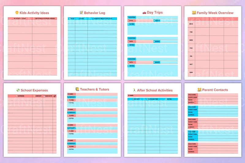 Ultimate Mom Planner - CraftNest - Digital Crafting and Art
