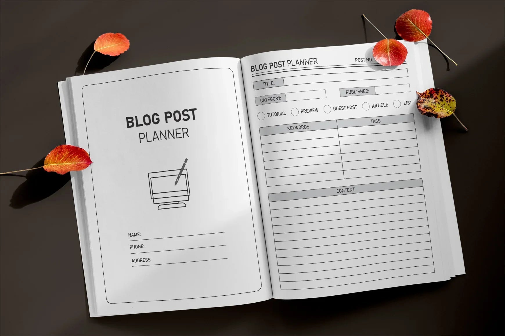 Blog Post Planner  Bundle - CraftNest - Digital Crafting and Art