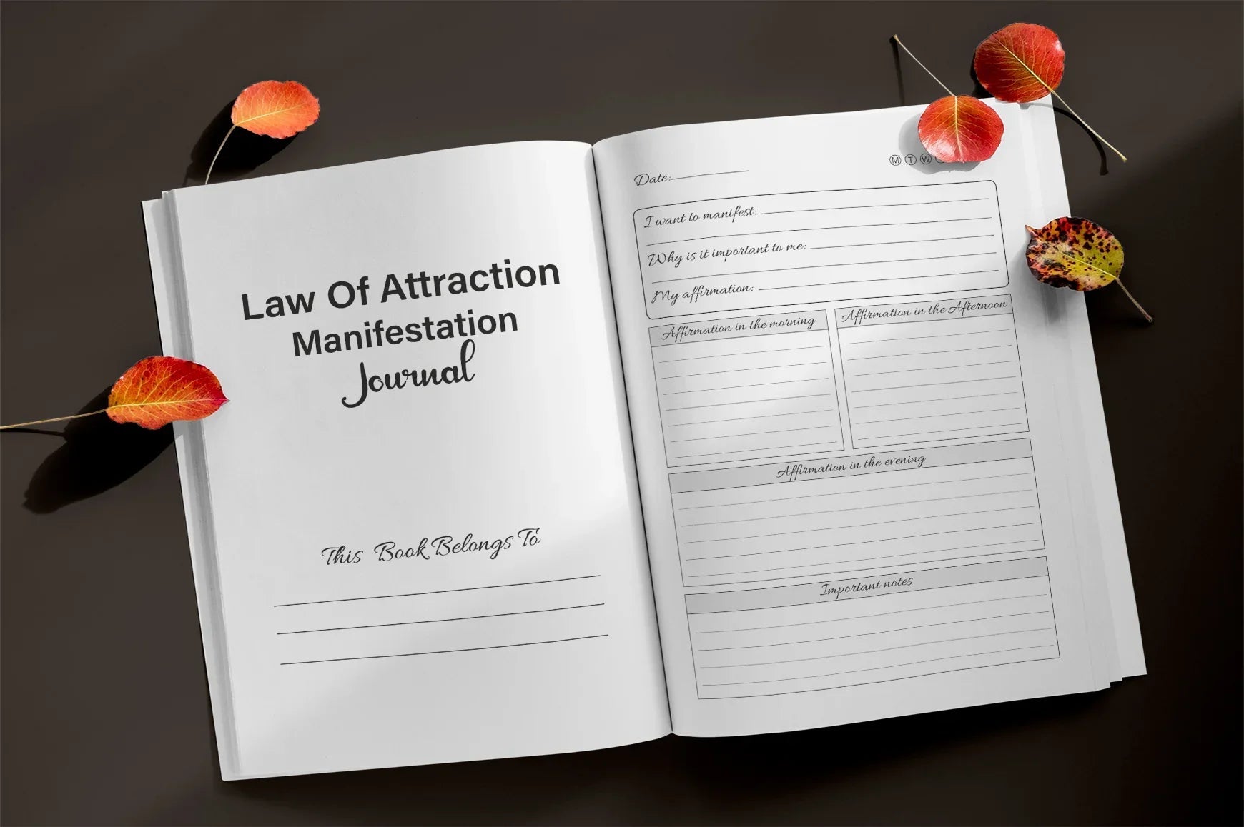 Law of Attraction Manifestation Planner - CraftNest - Digital Crafting and Art