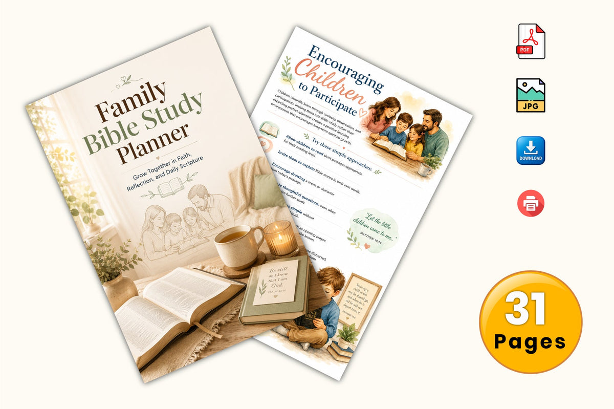 Family Bible Study Planner