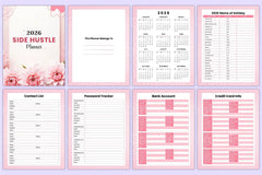 Side Hustle Planner for Entrepreneurs - CraftNest - Digital Crafting and Art