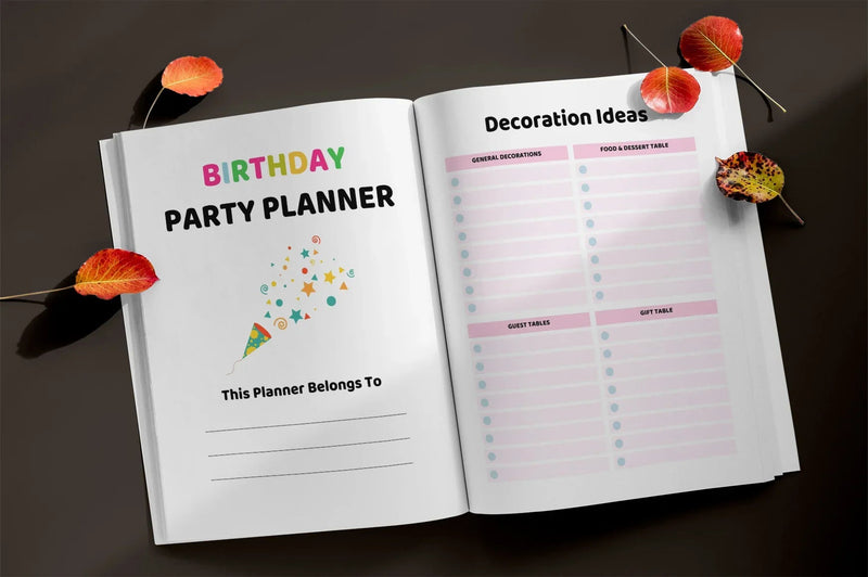 Birthday Party Planner - CraftNest - Digital Crafting and Art