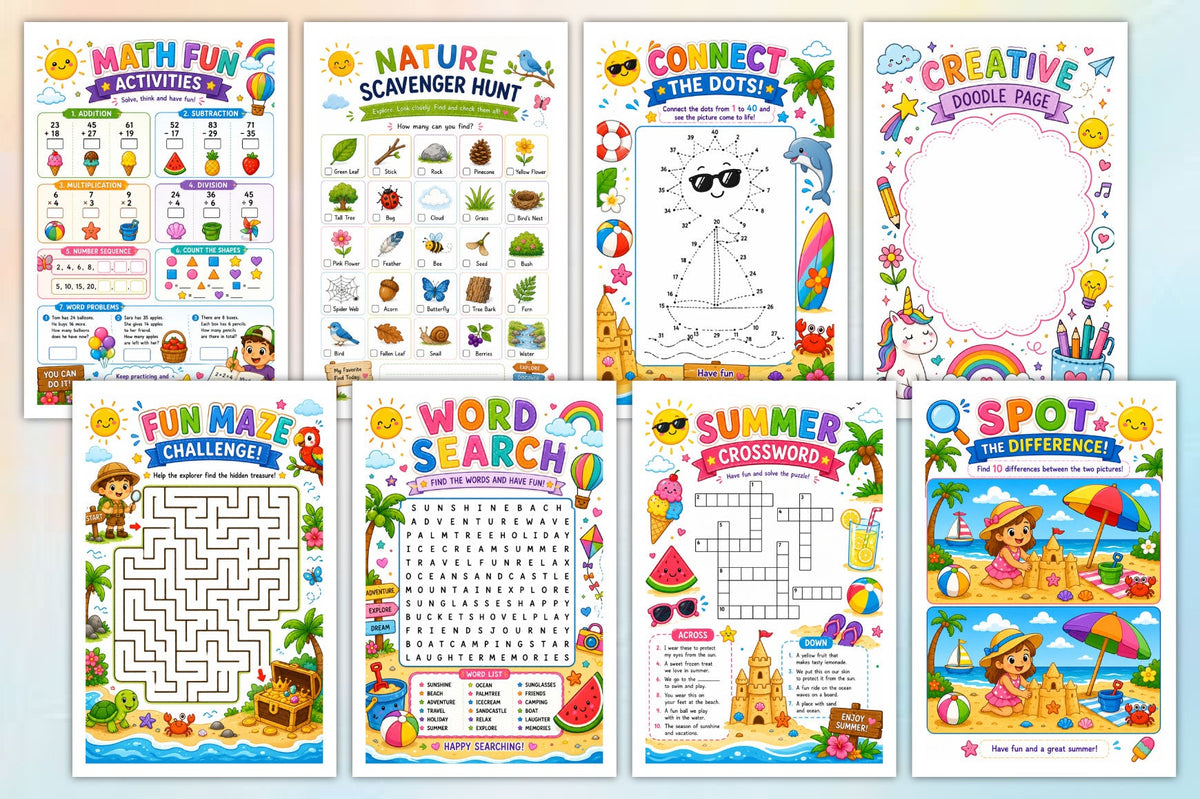 Summer Activity Planner for Kids