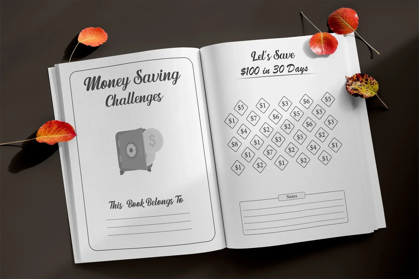 Money Saving Challenges Planner - CraftNest - Digital Crafting and Art