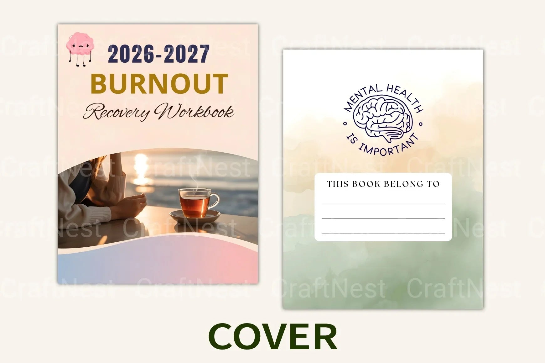 Burnout Recovery Workbook Guide - CraftNest - Digital Crafting and Art