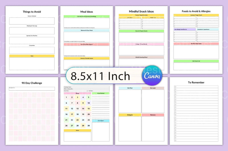 Autistic Planner for Effective Organization - CraftNest - Digital Crafting and Art