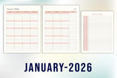 Monthly Organizer Template - CraftNest - Digital Crafting and Art