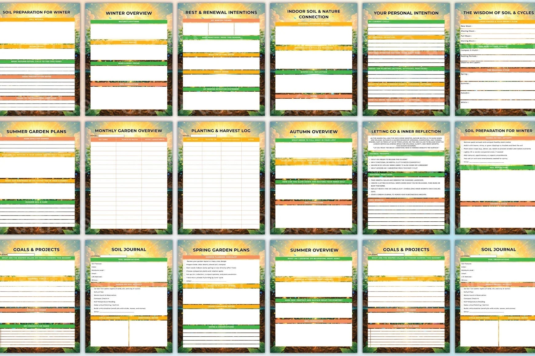 Cycles Soil Gardening Guide - CraftNest - Digital Crafting and Art