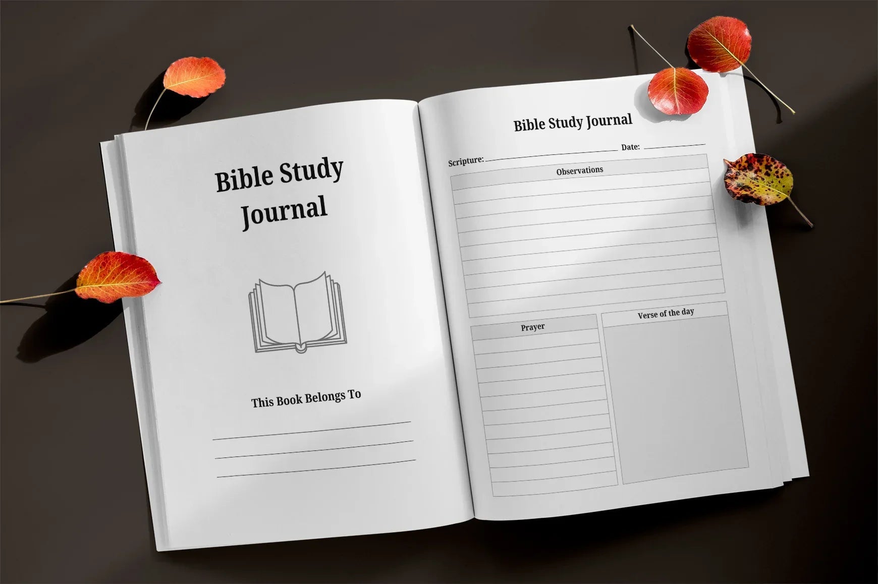 Bible Study Planner Interiors Bundle - CraftNest - Digital Crafting and Art
