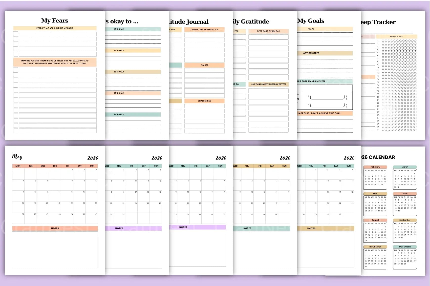 Self Care Planner Guide - CraftNest - Digital Crafting and Art