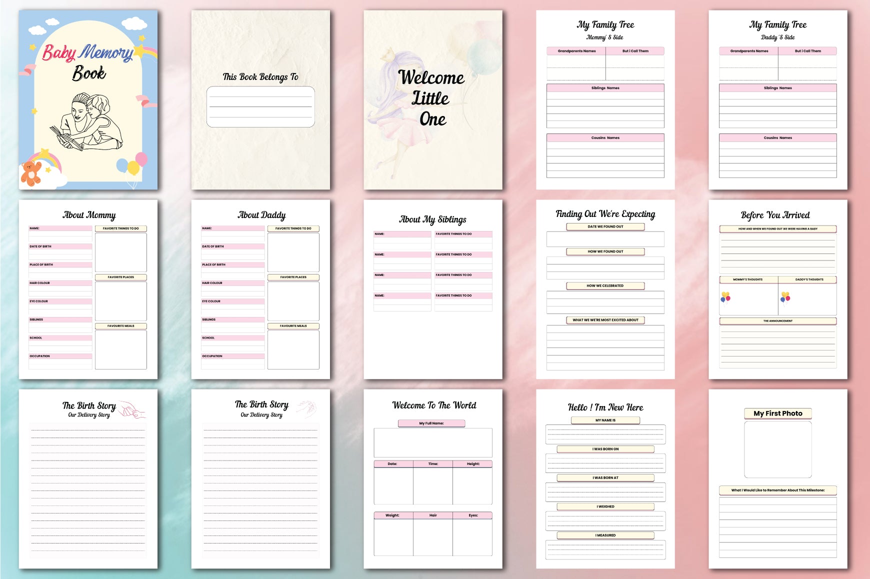 Baby Memory Planner