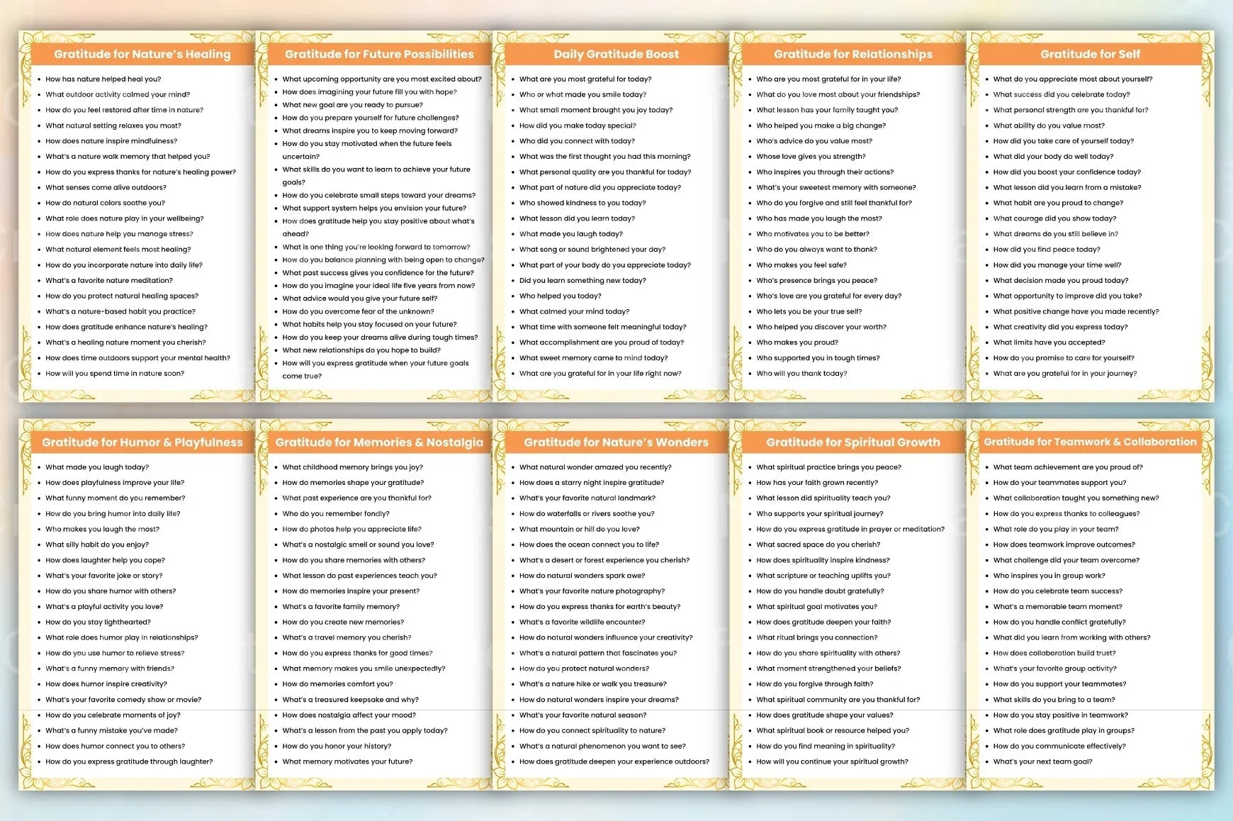 Gratitude Prompts Book for Mindful Reflection - CraftNest - Digital Crafting and Art