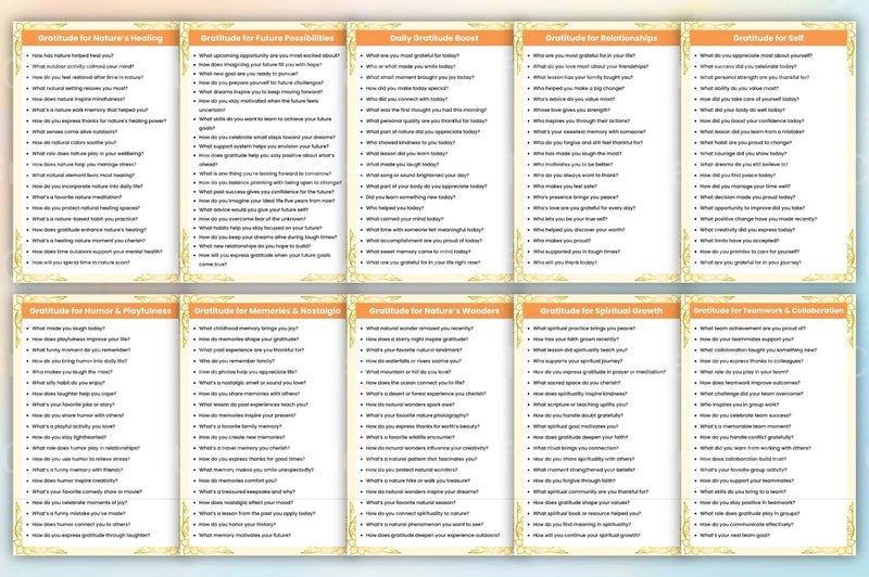 Gratitude Prompts Book for Mindful Reflection - CraftNest - Digital Crafting and Art