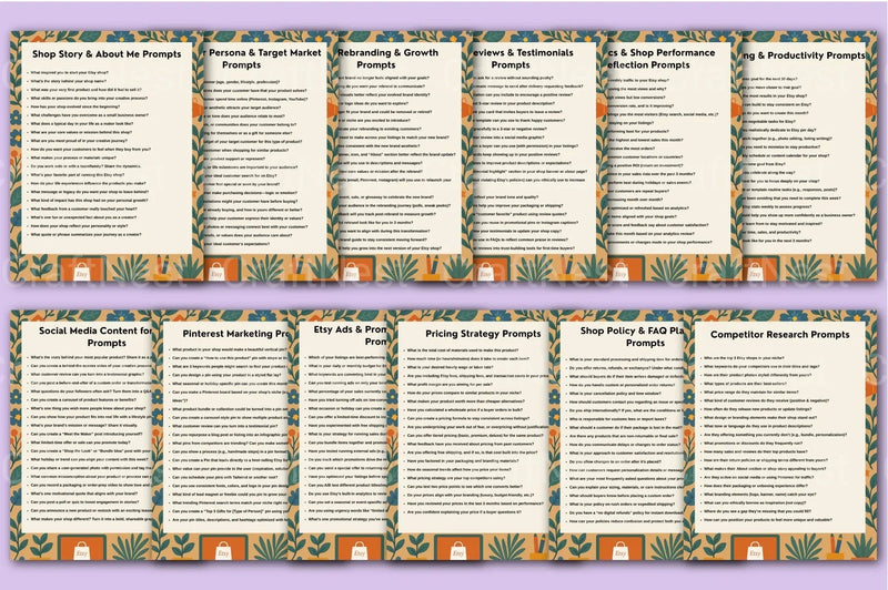 Etsy Seller Prompt Guide for Success - CraftNest - Digital Crafting and Art