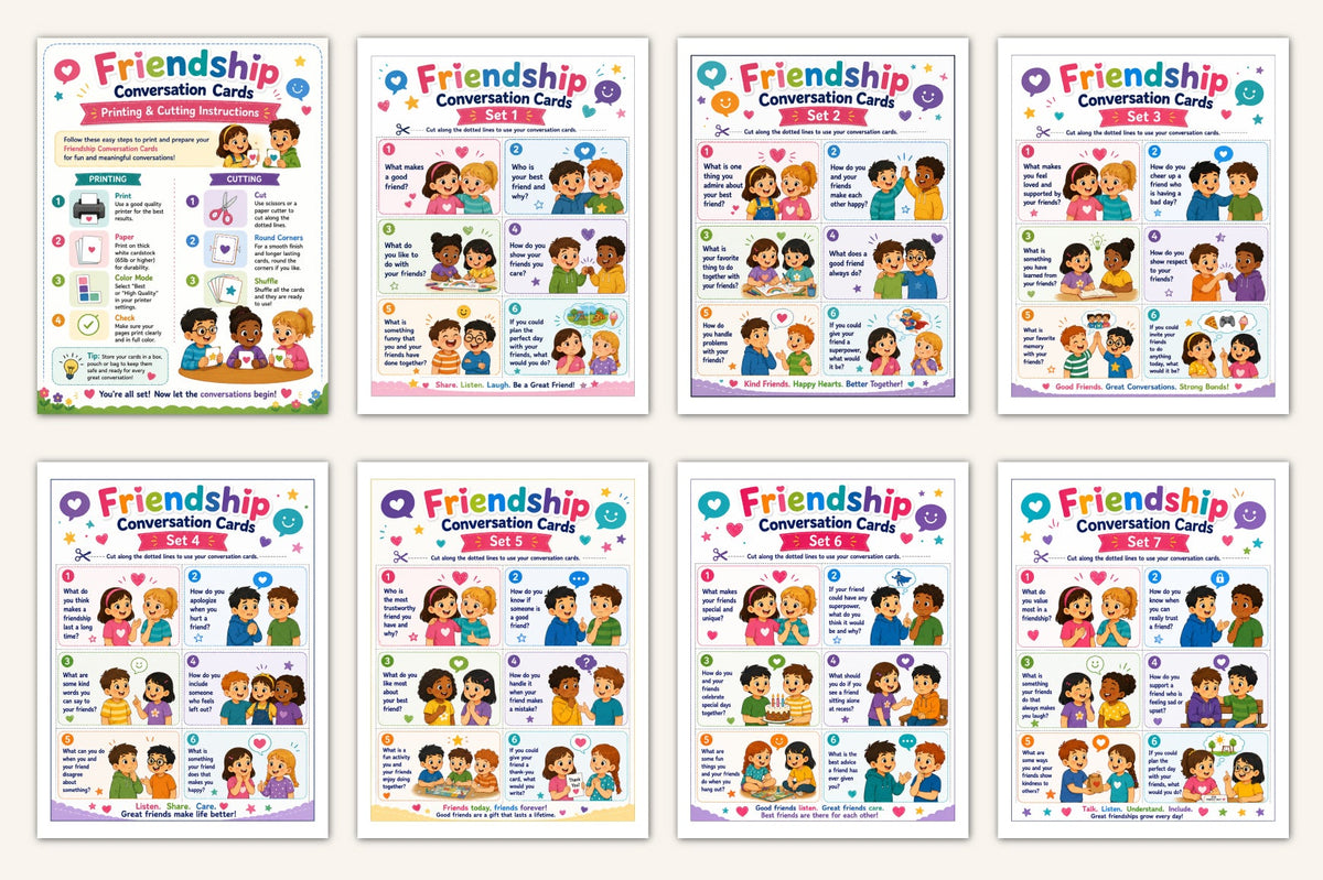 Friendship Conversation Cards