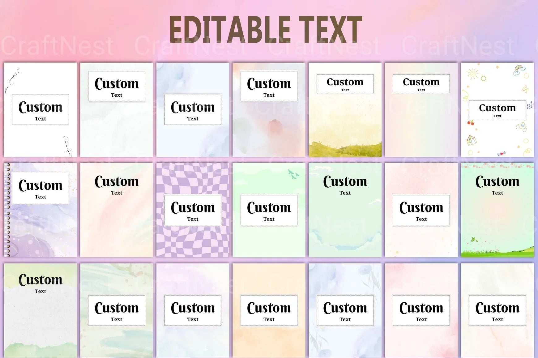 Custom Planner Cover Design - CraftNest - Digital Crafting and Art