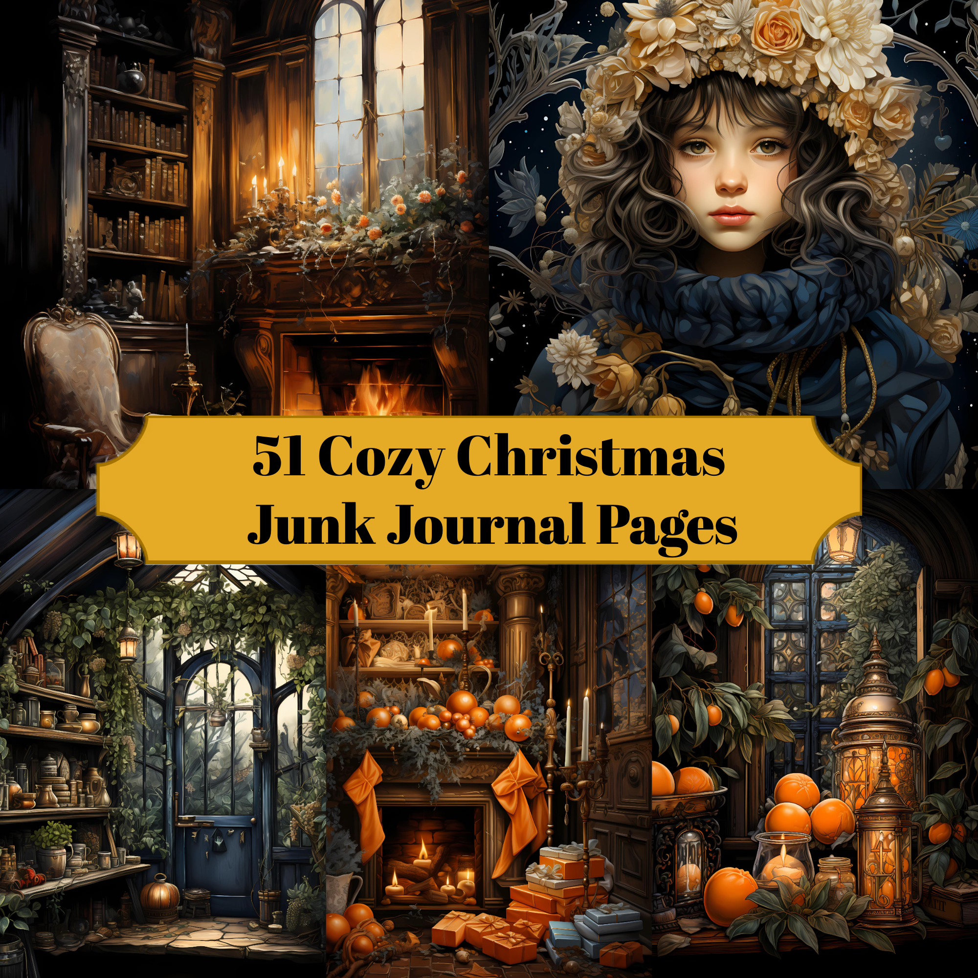 Cozy Christmas Junk Journal Pages