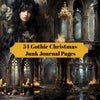 Gothic Christmas Junk Journal Pages