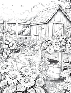 Farmers Garden Coloring Book 2 - CraftNest - Digital Crafting and Art