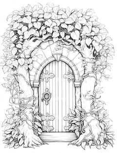 Blooming Door Coloring Book - CraftNest - Digital Crafting and Art