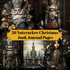 Nutcracker Christmas Junk Journal Pages - CraftNest