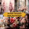 Pink Christmas Junk Journal Pages