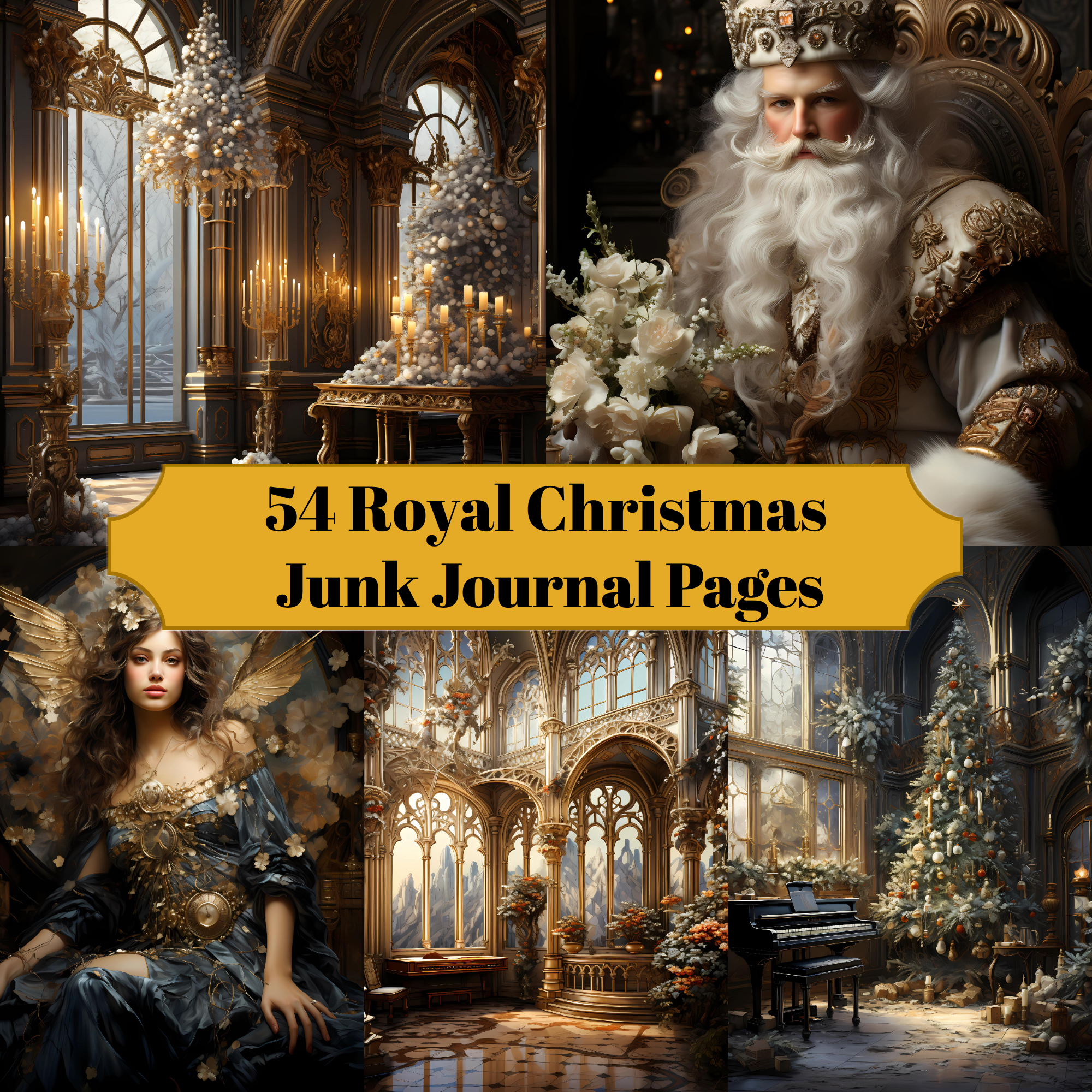 Royal Christmas Junk Journal Pages