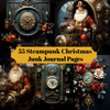 Steampunk Christmas Junk Journal Pages