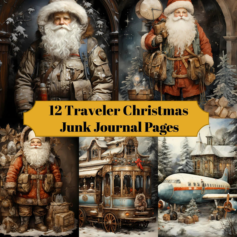 Traveler Christmas Junk Journal Pages - CraftNest