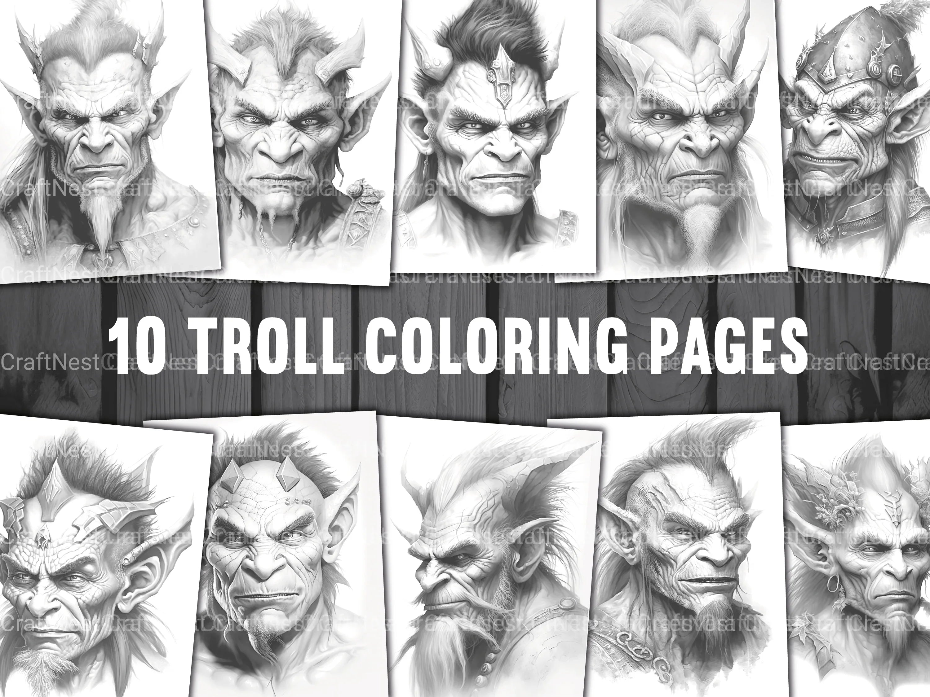 Troll Coloring Book