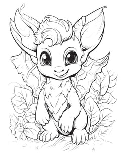 Baby Dragon Coloring Book - CraftNest - Digital Crafting and Art