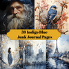 Indigo Blue Junk Journal Pages
