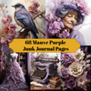 Mauve Purple Junk Journal Pages