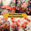 Salmon Pink Junk Journal Pages