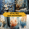 Sky Blue Junk Journal Pages