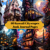 Kawaii Cityscapes Junk Journal Pages