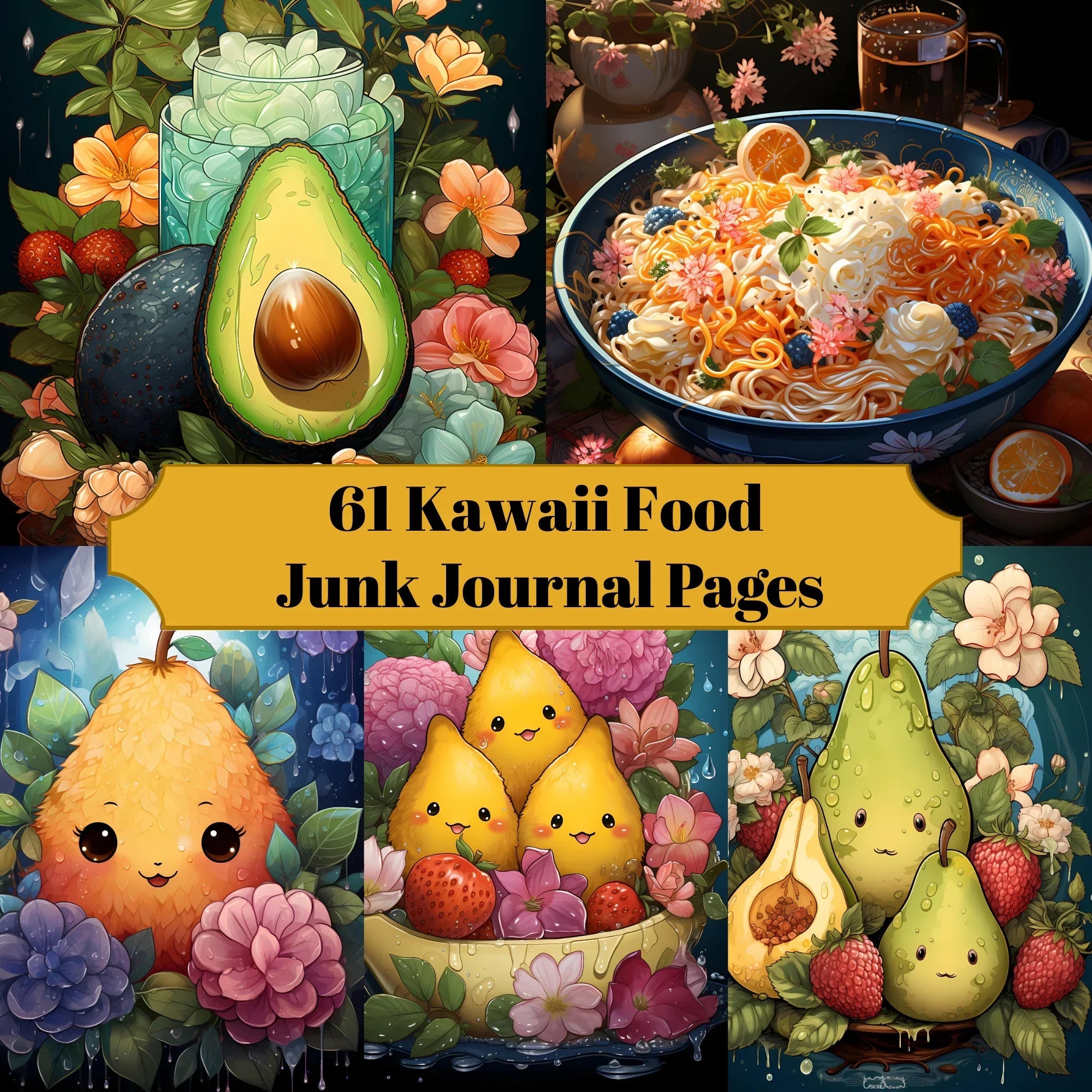 Kawaii Food Junk Journal Pages - CraftNest