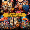 Kawaii Forest Junk Journal Pages