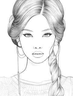 Beautiful Women Coloring Book - CraftNest - Digital Crafting and Art