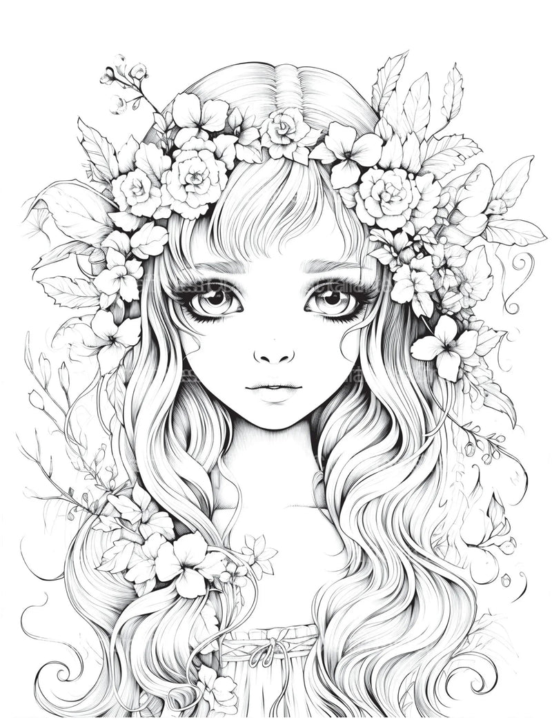Forest Fairies Coloring Book - CraftNest - Digital Crafting and Art